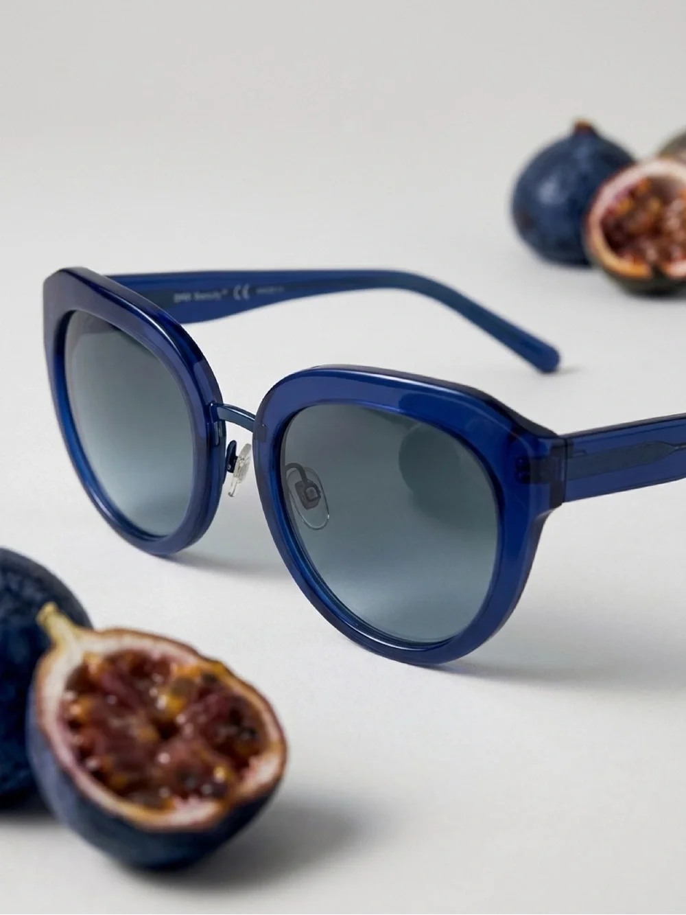 Tory Burch Blue Round Frame Women's Sunglasses
